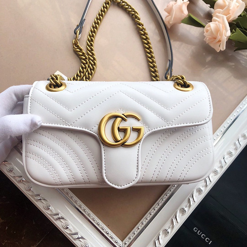 Gucci bag GG Marmont series chain with mini shoulder bag 446744  leather-7e95adf8